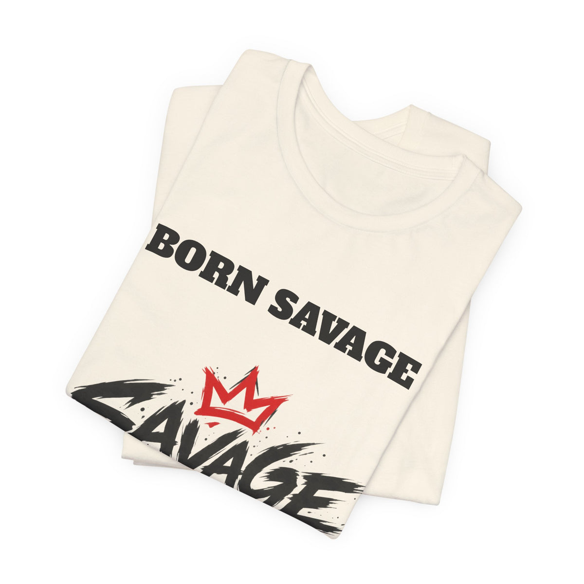 Savage Dad T‑Shirt — "Born Savage" Graphic Tee for Fathers